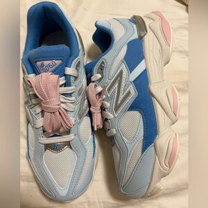 New Balance Light Blue and Pink Athletic Shoes 9060s 7W